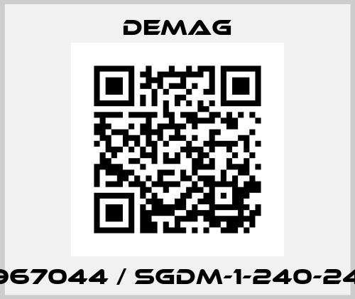 46967044 / SGDM-1-240-240V Demag