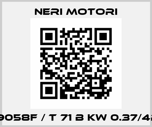 131139058F / T 71 B KW 0.37/4P B14 Neri Motori