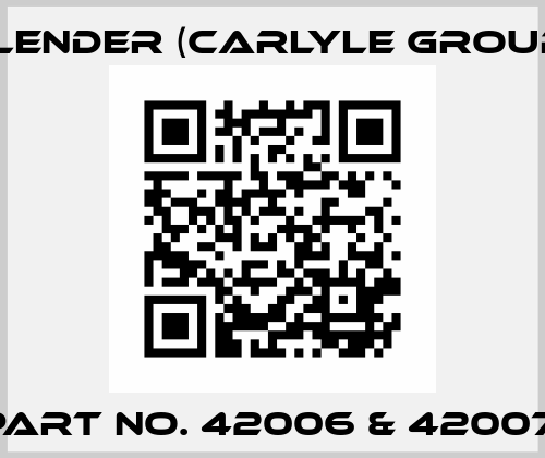 PART NO. 42006 & 42007  Flender (Carlyle Group)