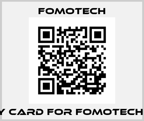 Relay card for Fomotech 3000 Fomotech