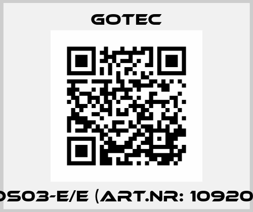 EDS03-E/E (Art.nr: 109206) Gotec
