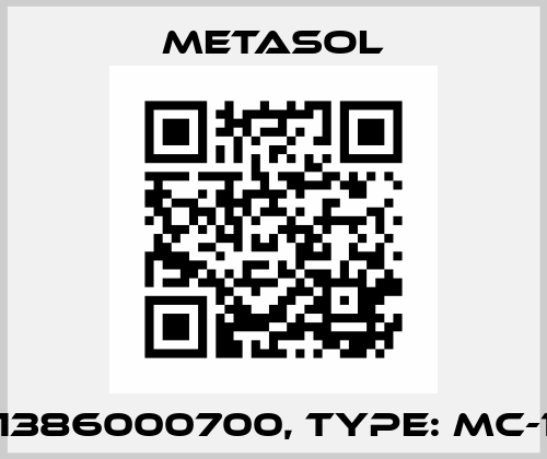 P/N: 1386000700, Type: MC-150A Metasol
