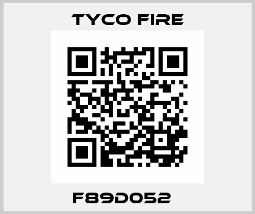 F89D052   Tyco Fire