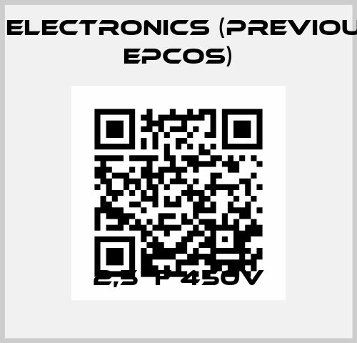 2,5μF 450V TDK Electronics (previously EPCOS)