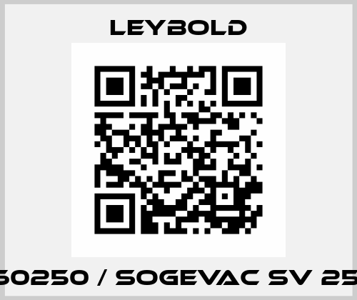 960250 / SOGEVAC SV 25 B Leybold