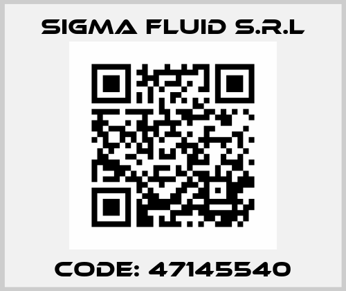 code: 47145540 Sigma Fluid s.r.l