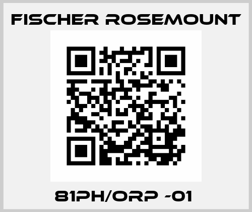81PH/ORP -01  Fischer Rosemount