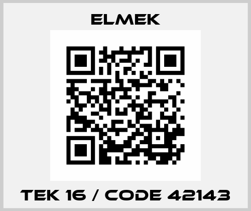 TEK 16 / Code 42143 Elmek