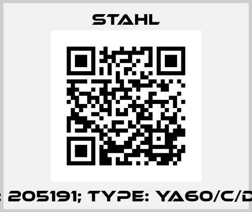 p/n: 205191; Type: YA60/C/D/EU Stahl