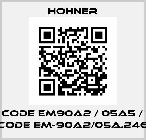 Old code EM90A2 / 05A5 / new code EM-90A2/05A.246 Hohner