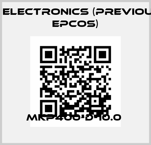 MKP400-D-10.0  TDK Electronics (previously EPCOS)