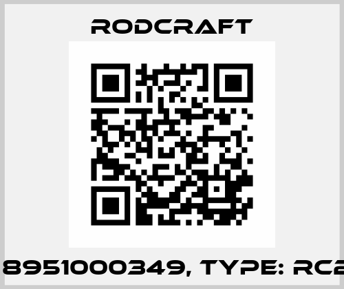 P/N: 8951000349, Type: RC2277 Rodcraft