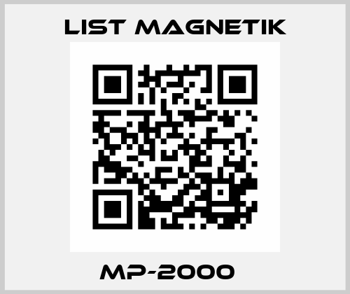 MP-2000   List Magnetik