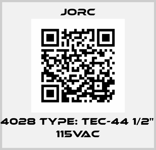 P/N: 4028 Type: TEC-44 1/2" BSP 115VAC JORC Industrial BV