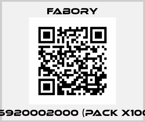 66920002000 (pack x100)  Fabory