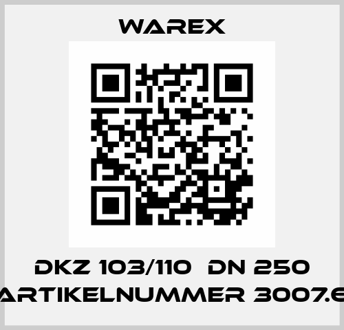 DKZ 103/110  DN 250 (Artikelnummer 3007.6) Warex