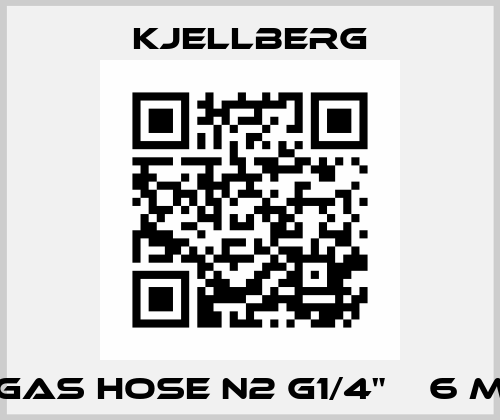 Gas hose N2 G1/4"    6 m Kjellberg