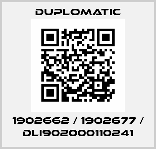 1902662 / 1902677 / DLI902000110241 Duplomatic