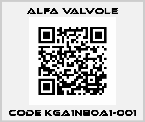 Code KGA1N80A1-001 Alfa Valvole