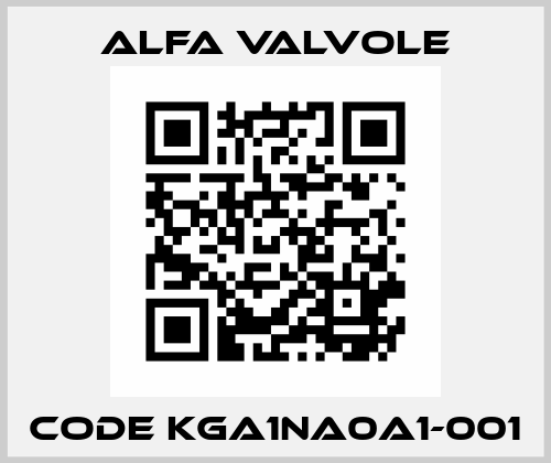 Code KGA1NA0A1-001 Alfa Valvole