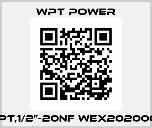 WPT,1/2"-20NF WEX2020007 WPT Power