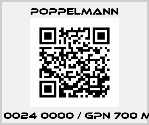 700 0024 0000 / GPN 700 M 24 Poppelmann