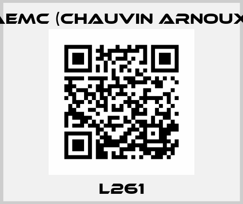 L261 AEMC (Chauvin Arnoux)