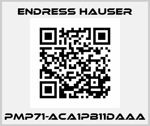 PMP71-ACA1PB11DAAA Endress Hauser
