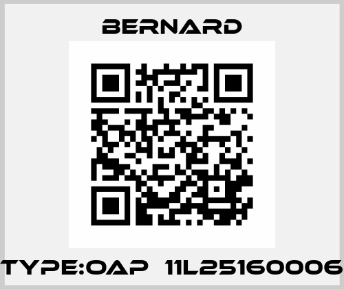Type:OAP  11L25160006 Bernard