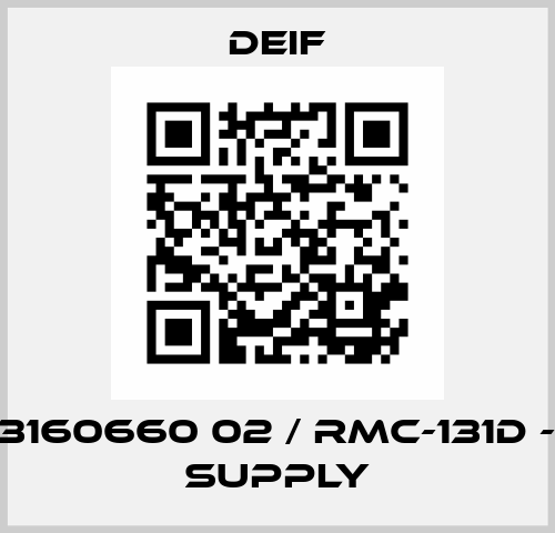 2913160660 02 / RMC-131D - AC supply Deif