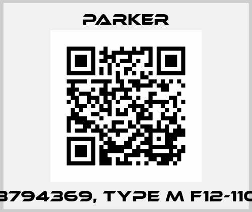 3794369, TYPE M F12-110 Parker