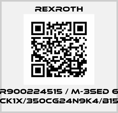 R900224515 / M-3SED 6 CK1X/350CG24N9K4/B15 Rexroth