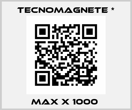 MAX X 1000  Tecnomagnete *