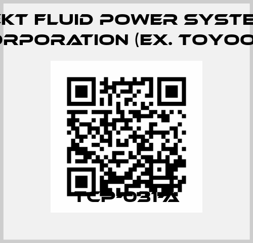TCP-031-A JTEKT FLUID POWER SYSTEMS CORPORATION (ex. Toyooki)