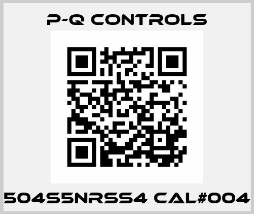 504S5NRSS4 CAL#004 P-Q Controls