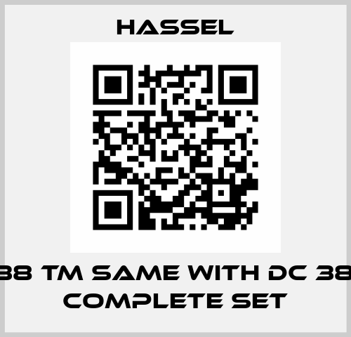 DC 38 TM same with DC 38 TM Complete Set Hassel