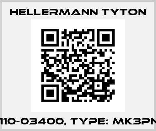 P/N: 110-03400, Type: MK3PNSP2 Hellermann Tyton