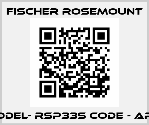MODEL- RSP33S CODE - AP3  Fisher Rosemount
