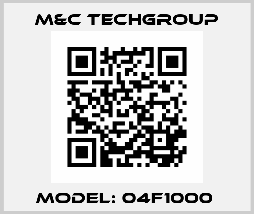 MODEL: 04F1000  M-C Filter