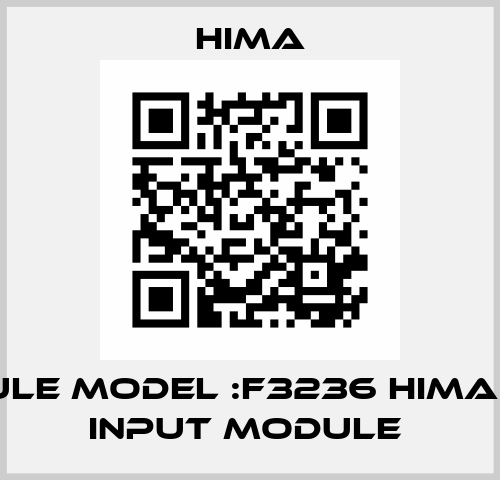 MODULE MODEL :F3236 HIMA 16 CH INPUT MODULE  Hima
