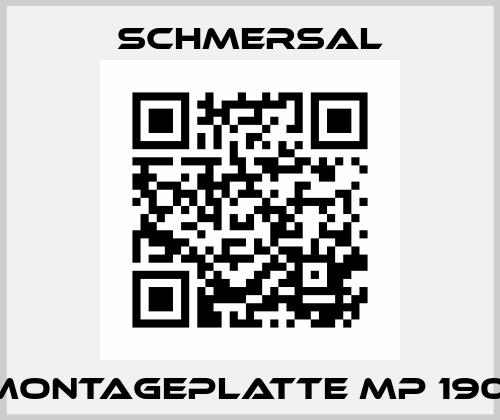 MONTAGEPLATTE MP 190  Schmersal