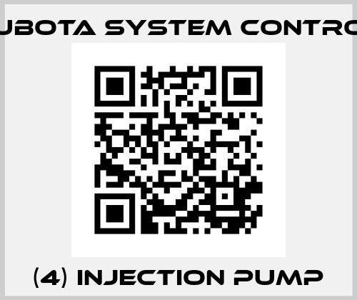 (4) INJECTION PUMP Kubota System Control