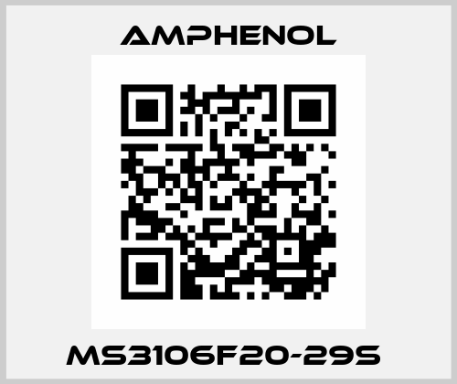 MS3106F20-29S  Amphenol