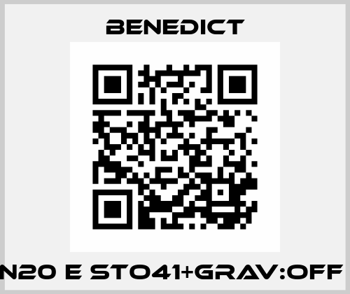 N20 E STO41+GRAV:OFF  Benedict