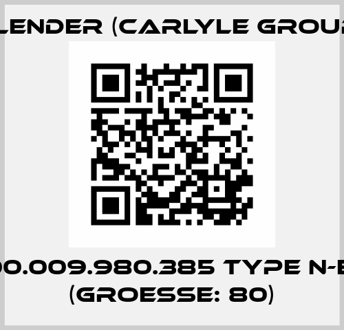 Nr. 000.009.980.385 Type N-EUPEX (Groesse: 80) Flender (Carlyle Group)
