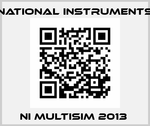 NI MultiSIM 2013  National Instruments