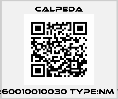 P/N:60010010030 Type:NM 1/AE Calpeda
