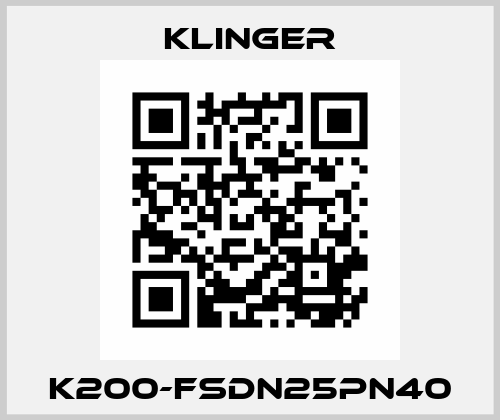 K200-FSDN25PN40 Klinger
