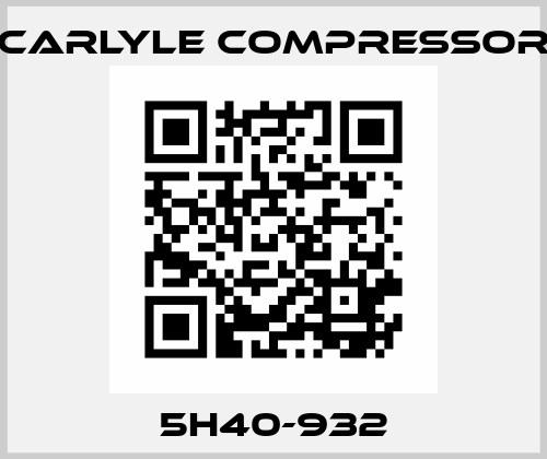 5H40-932 Carlyle Compressor