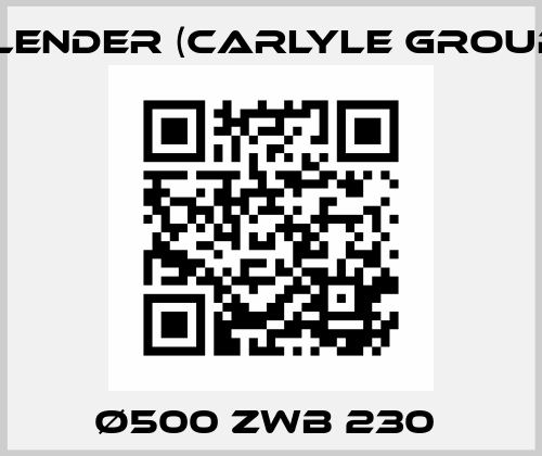Ø500 ZWB 230  Flender (Carlyle Group)